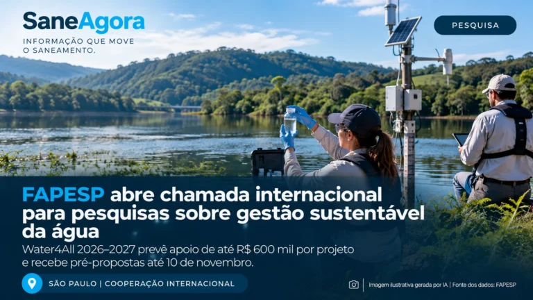 FAPESP, pesquisa em recursos hídricos, financiamento científico, gestão sustentável da água.